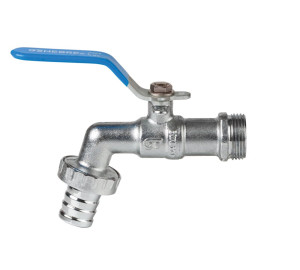 Bibcock ball valve. Full bore.